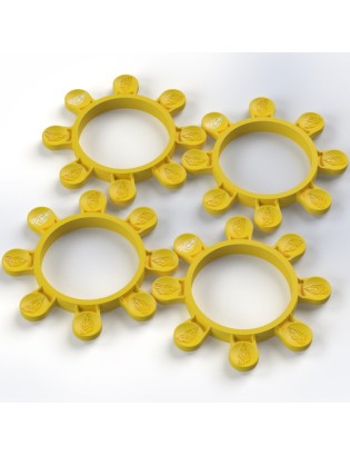 Elastici per Incollaggio Gomme Giallo