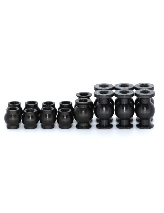 Kit Balls "REVERSE" in Ergal 7075-T6 for Team Associated RC8B3.1