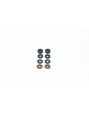 Kit distanziali e perni barilotto posteriore per Mugen Seiki MBX8/R