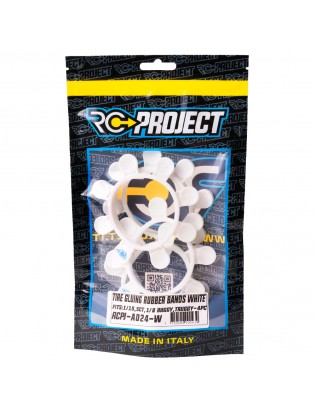 Tire Gluing Rubber Bands White